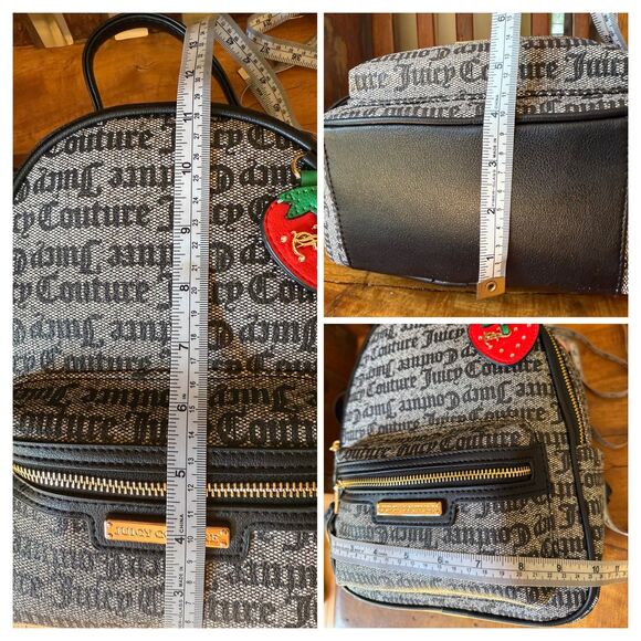 NWT Juicy Couture Rosie Mini Backpack Black - Picture 9 of 9